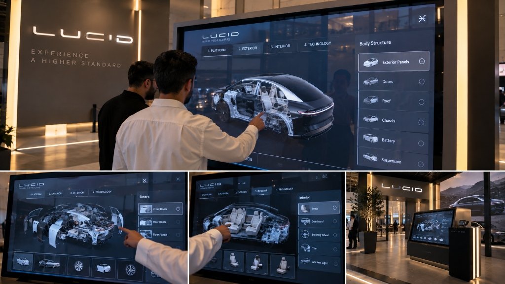 Interactive 3D Car Assembly Screen