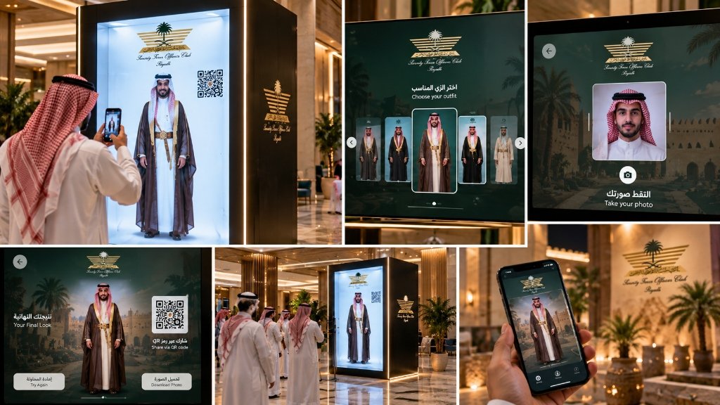 Interactive AI Costume & Face-Swap Photo Booth